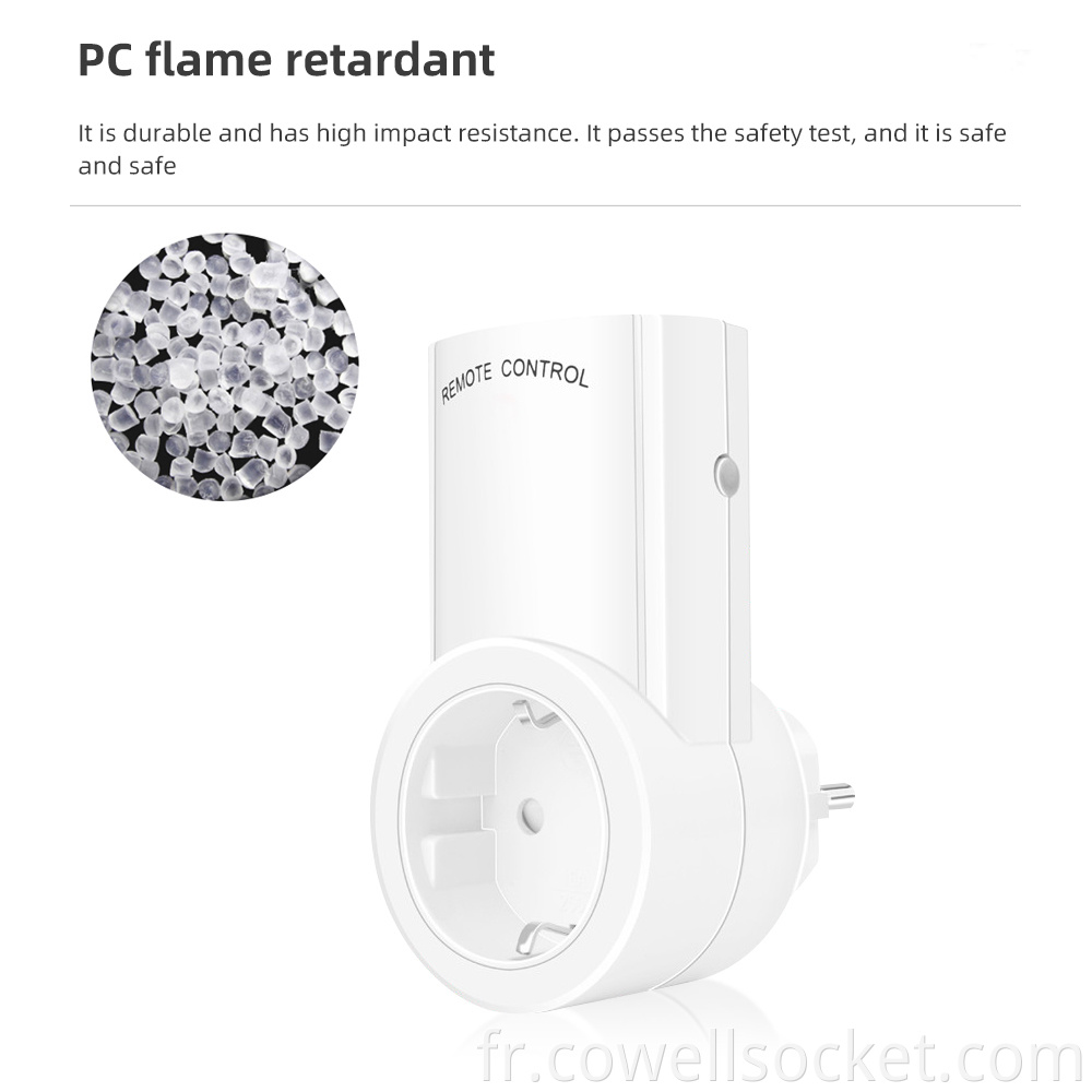 Remote Control Socket Pc Flame Retardant